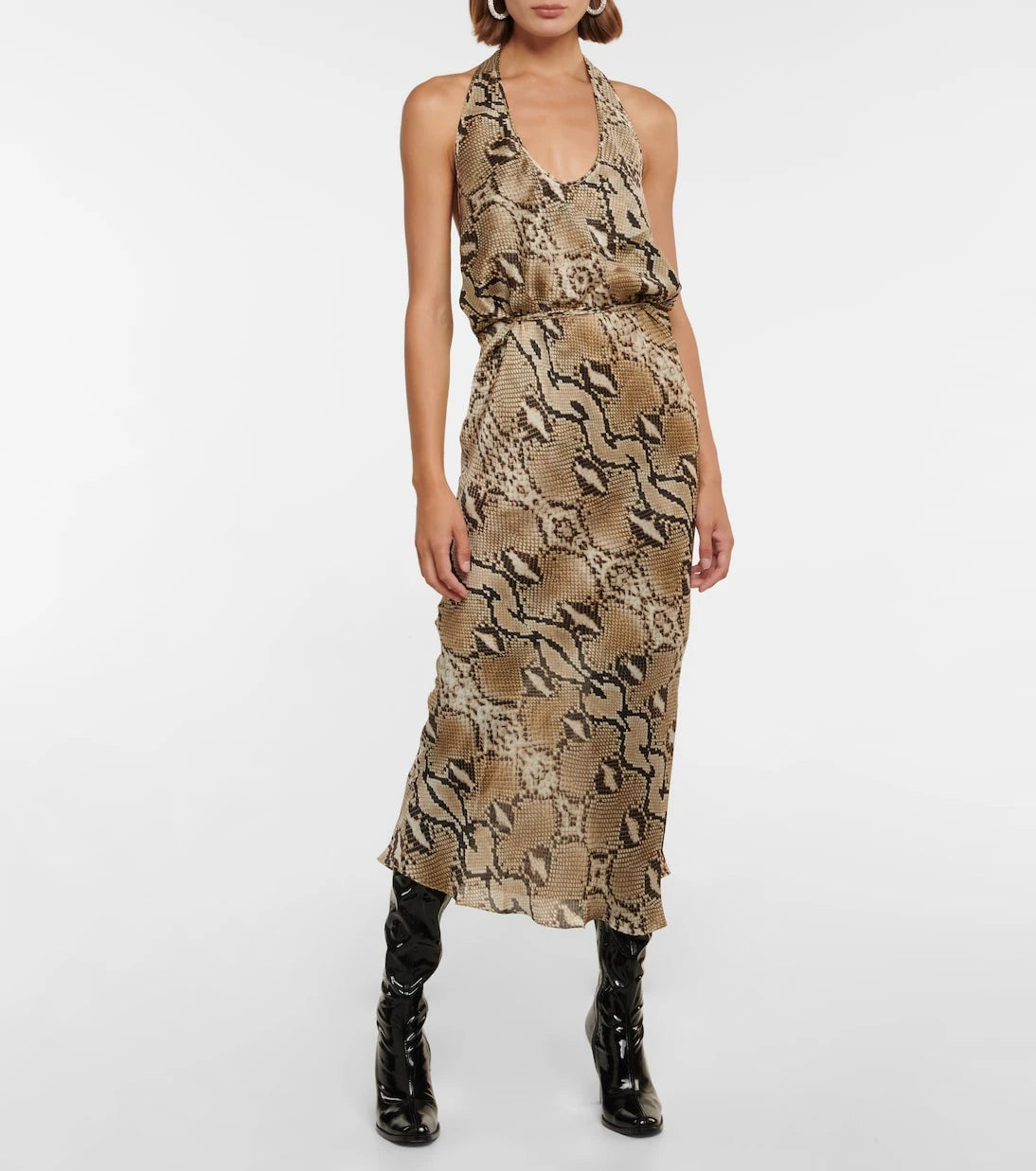 Petar Petrov - Abby snake-print silk midi dress