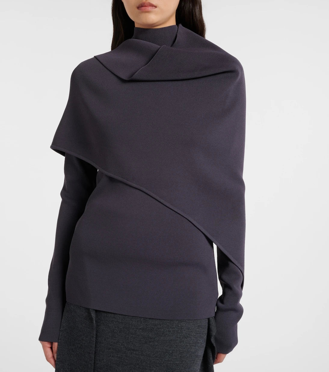 Entire Studios - Wrap caped turtleneck sweater
