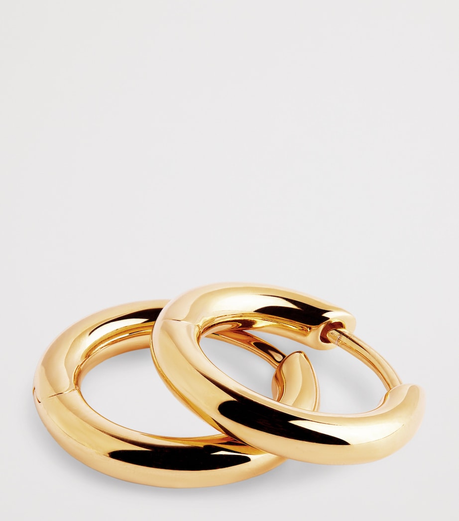 Tom Wood Small Gold-Plated Sterling Silver Hoop Earrings