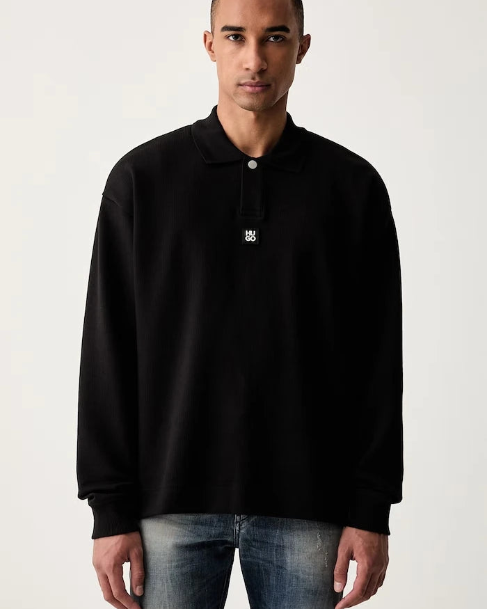 HUGO pamuklu erkek sweatshirt Dabins