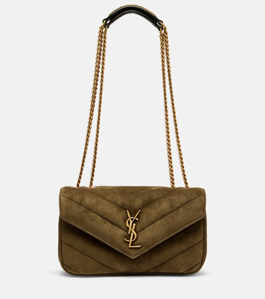 Saint Laurent - Loulou Small suede shoulder bag