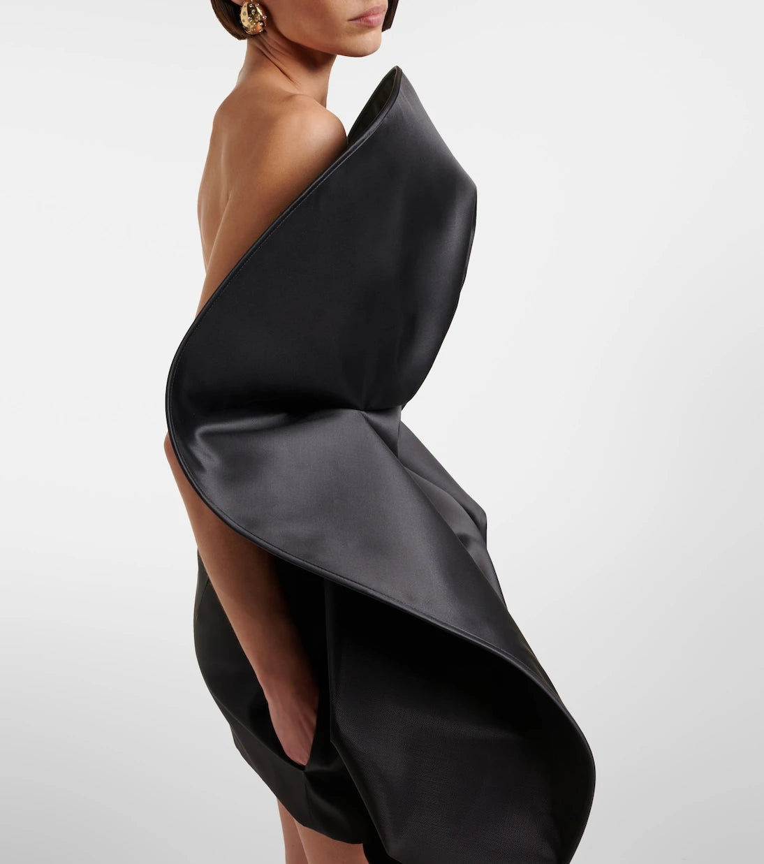 Magda Butrym - Ruffled wool and silk organza minidress