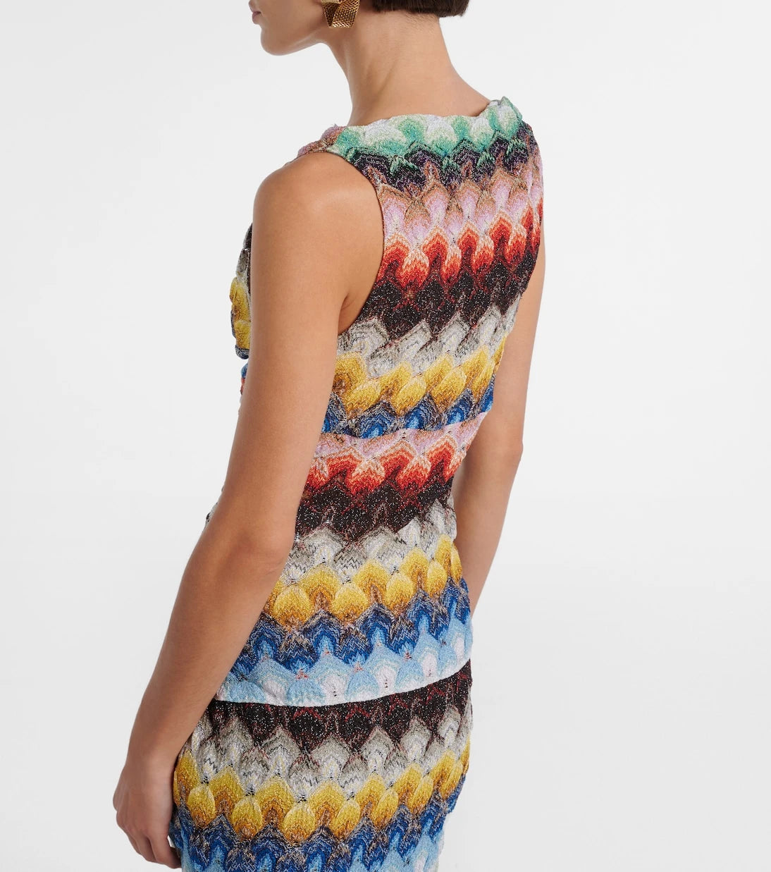 Missoni - Gathered lamé top