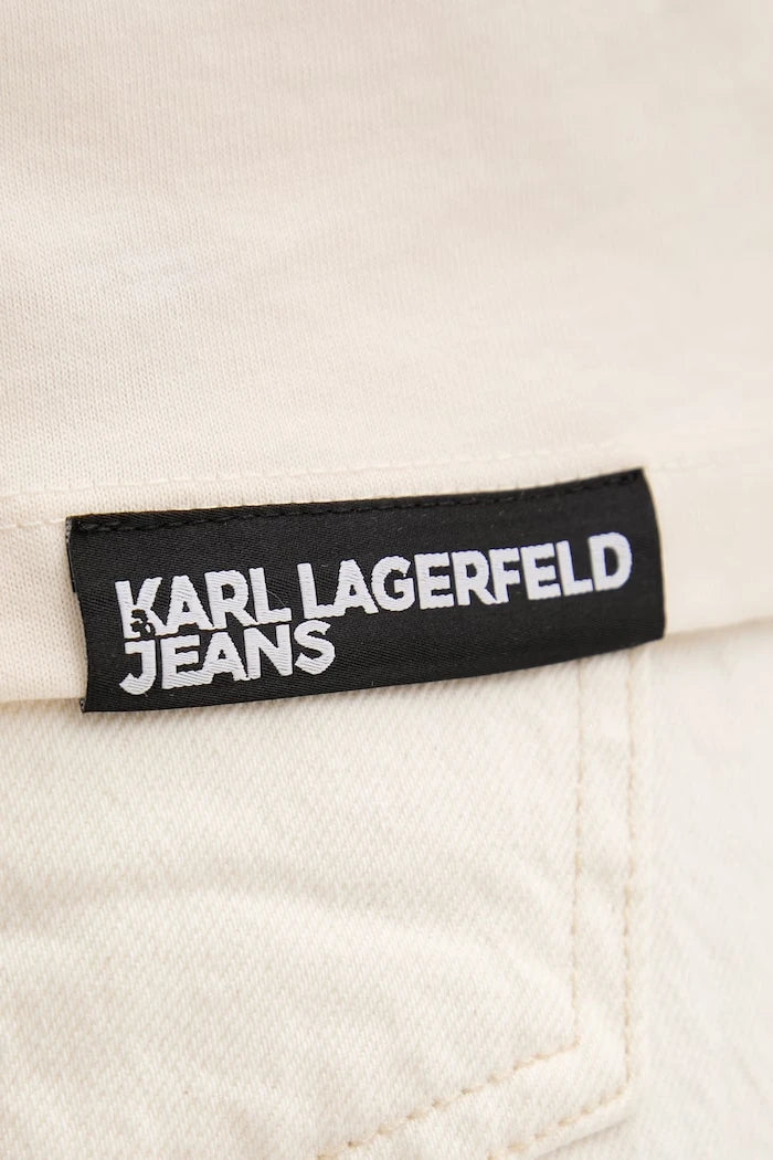 Karl Lagerfeld Jeans kadın pamuklu tişört