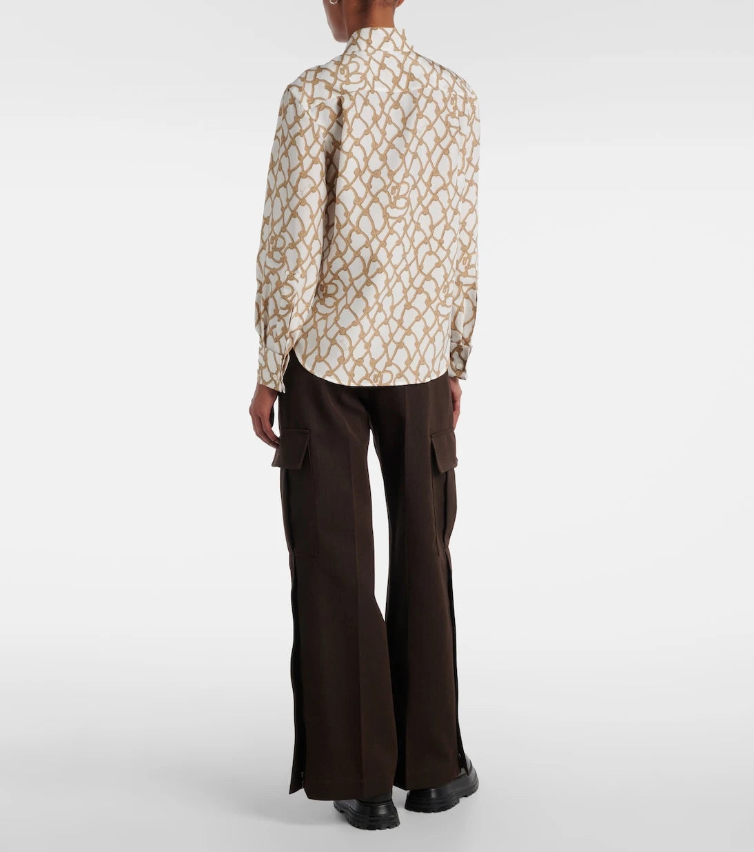 Burberry - Printed silk poplin shirt