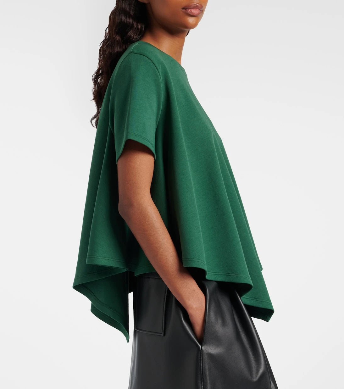 Loewe - Asymmetric cotton-blend top