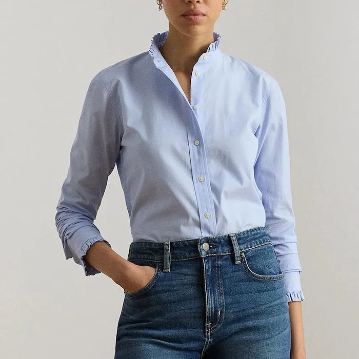 Lauren Ralph Lauren риза дамска от памук
