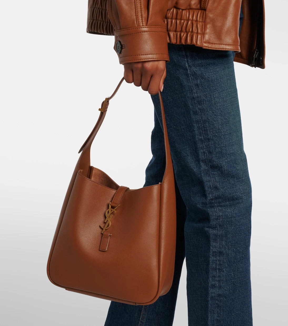 Saint Laurent - Le 5 à 7 Small leather tote bag