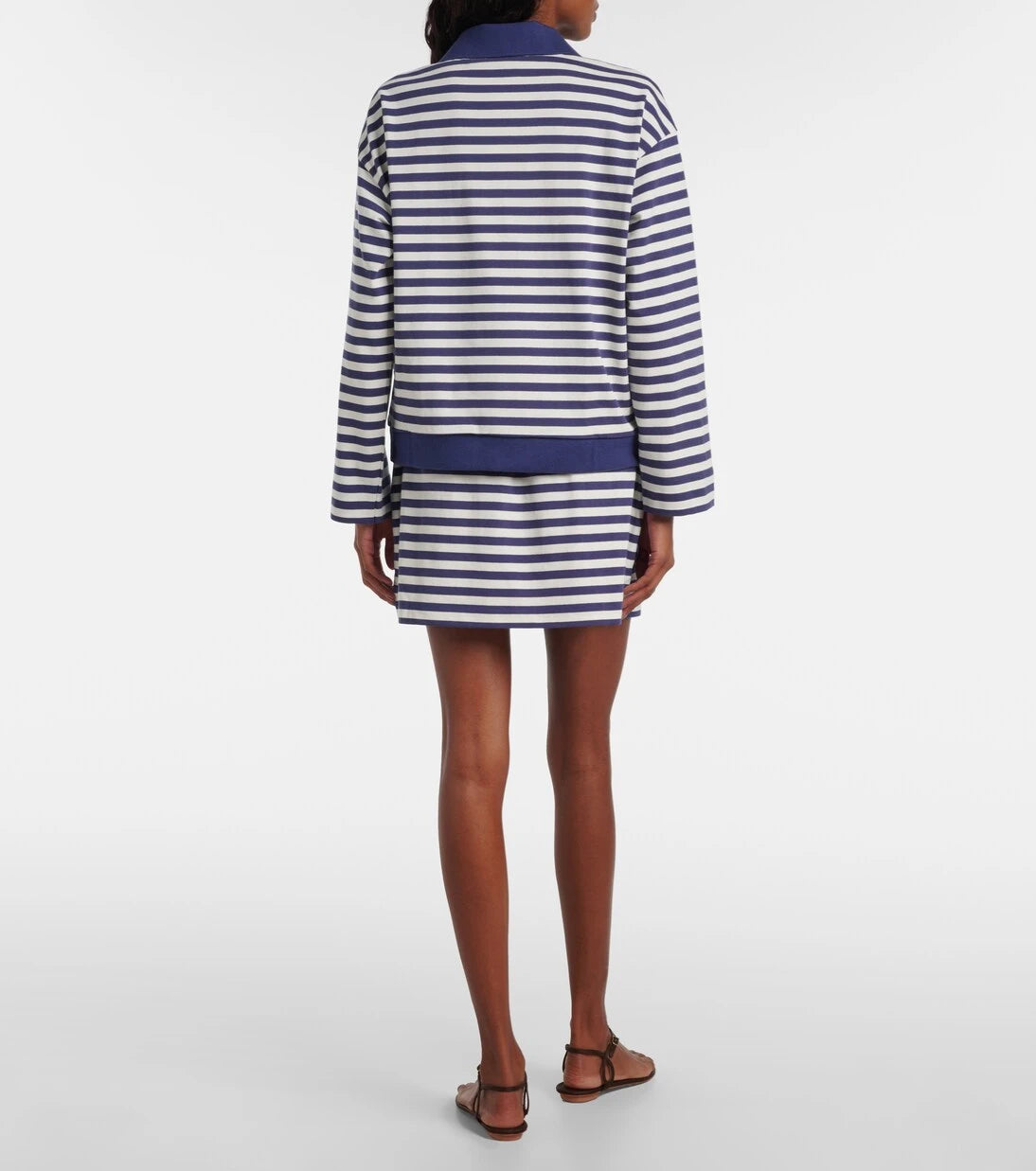 Posse - Haisley striped cotton miniskirt