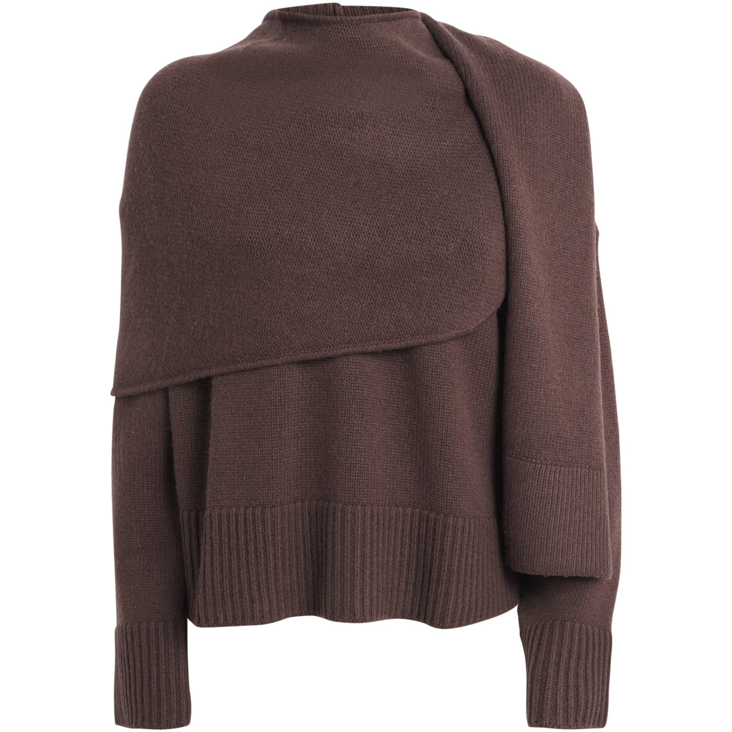 Wool-Cashmere Elson Scarf Sweater