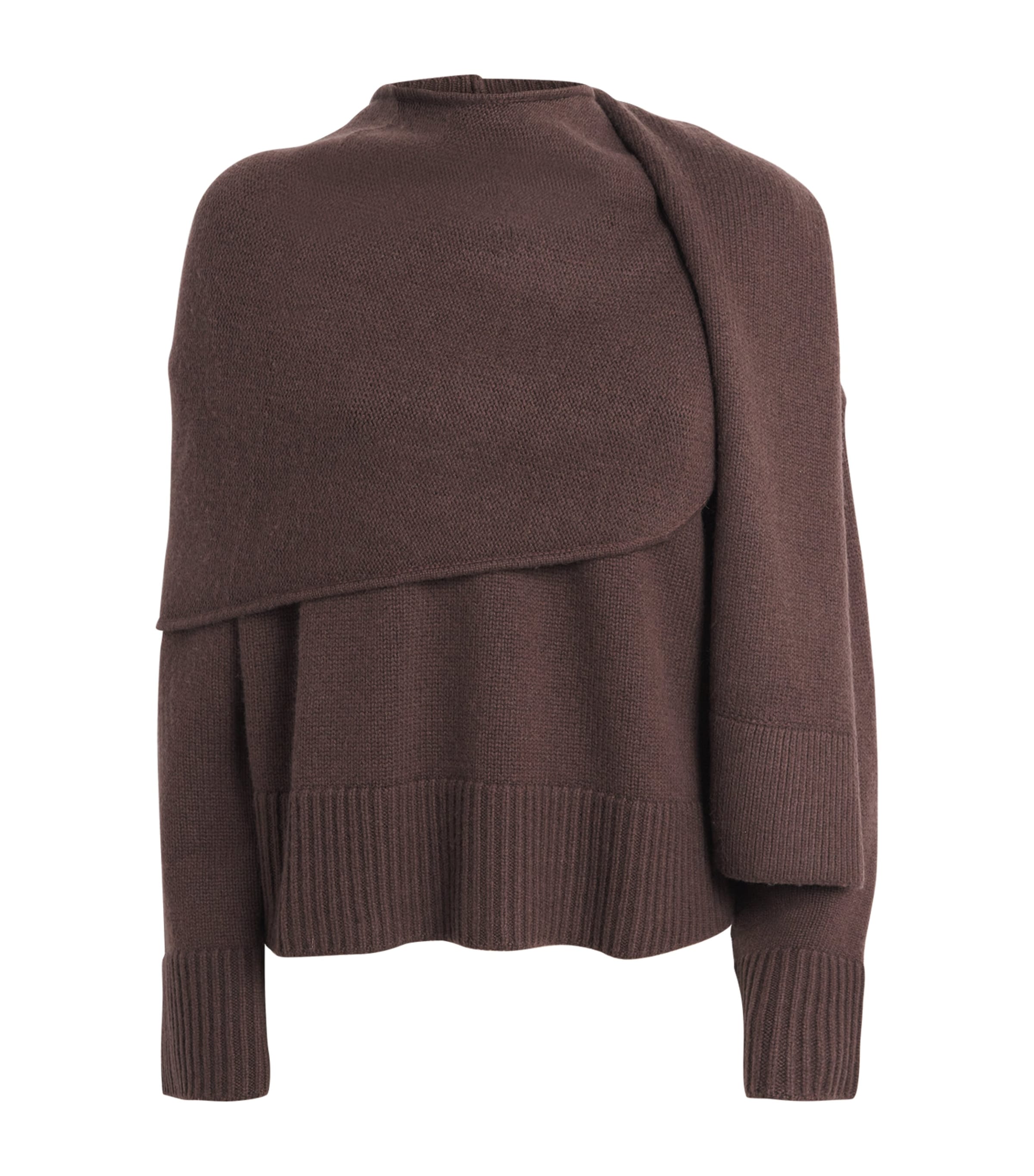 Wool-Cashmere Elson Scarf Sweater