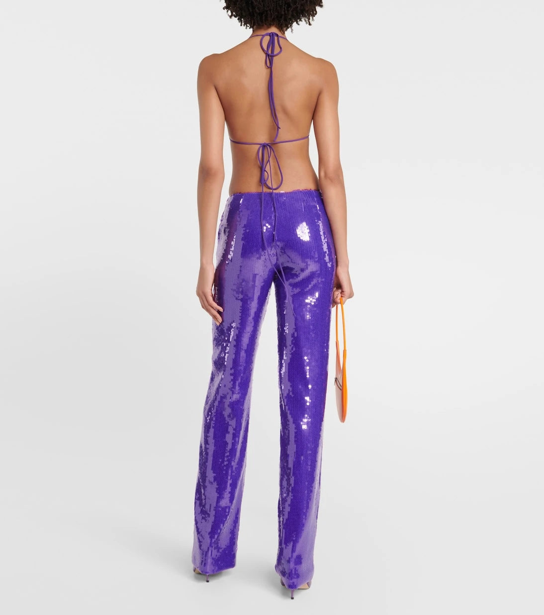 LaQuan Smith - Sequined wide-leg pants