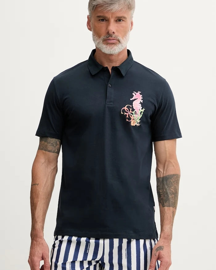 Guess pamuklu erkek polo yaka tişört
