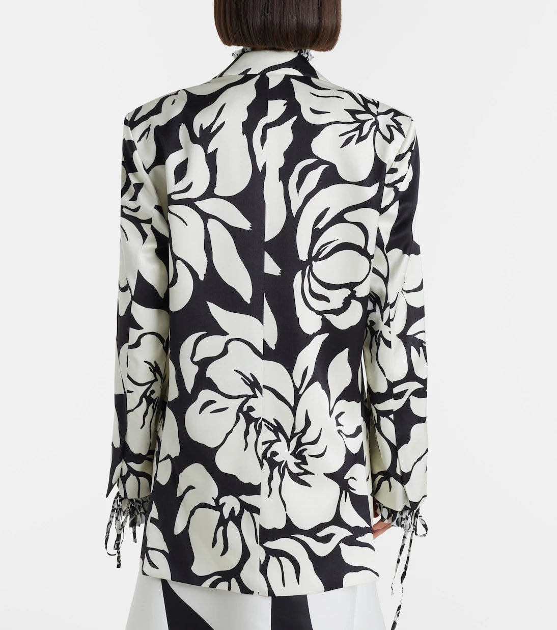 Dries Van Noten - Floral satin blazer