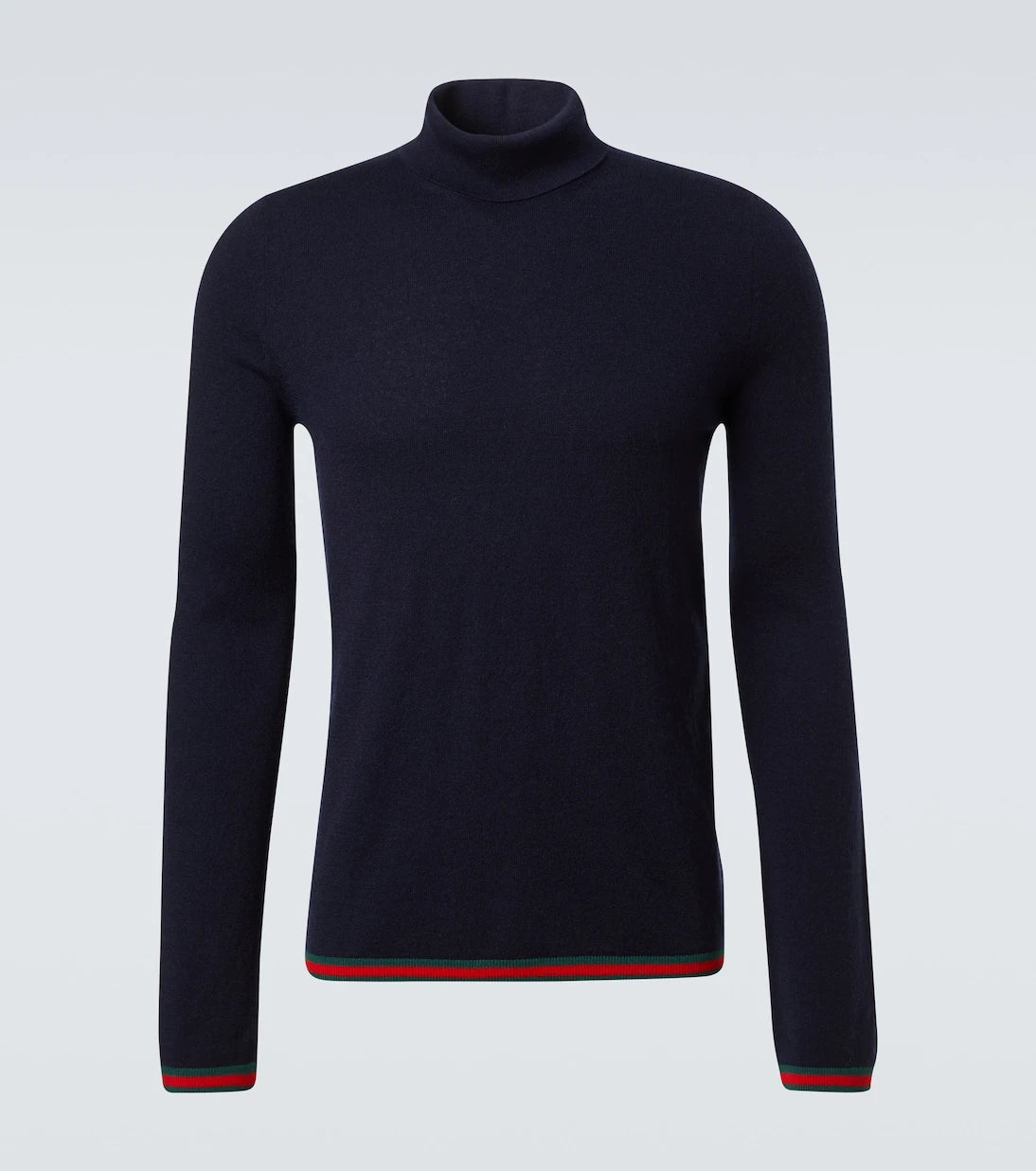 Gucci - Webstripe cashmere turtleneck sweater