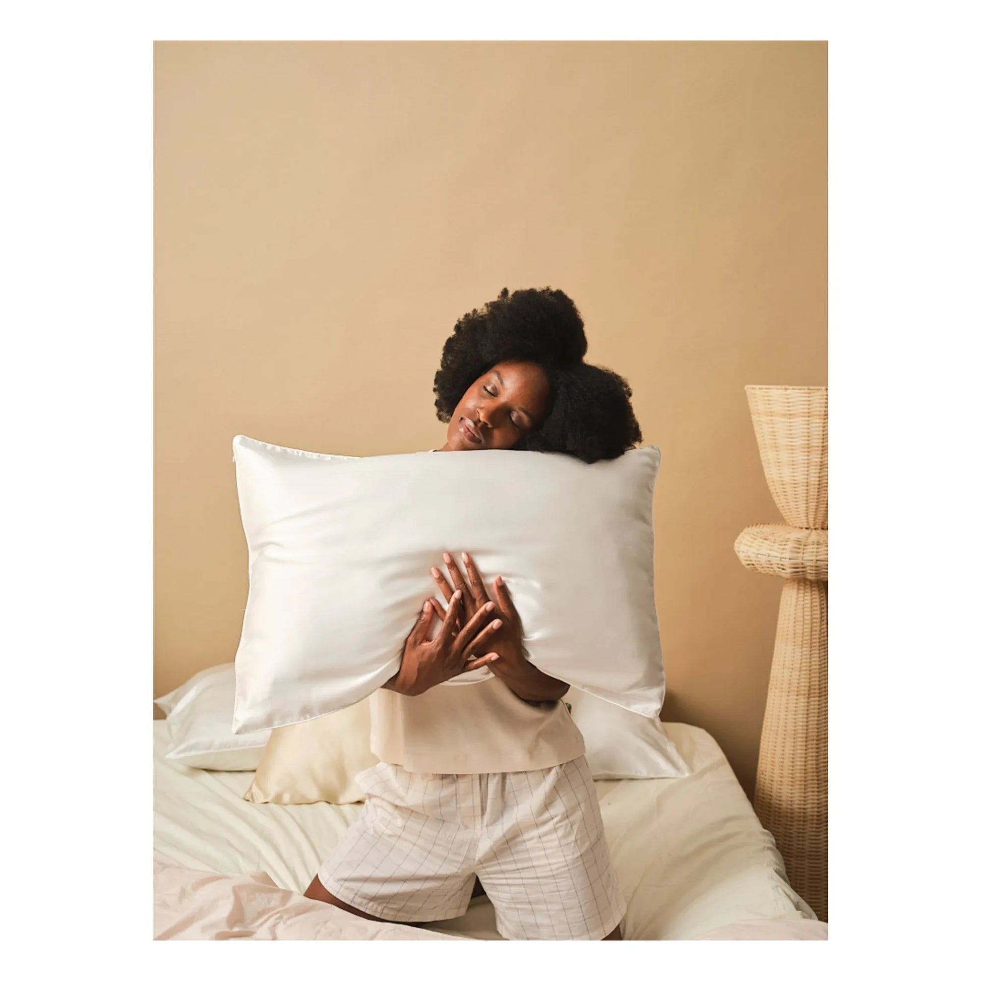 Emily's Pillow - Mulberry silk pillowcase  | White