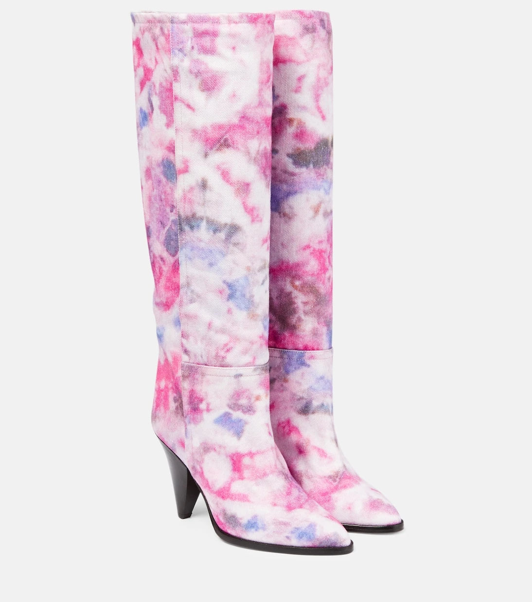 Isabel Marant - Ririo printed leather knee-high boots