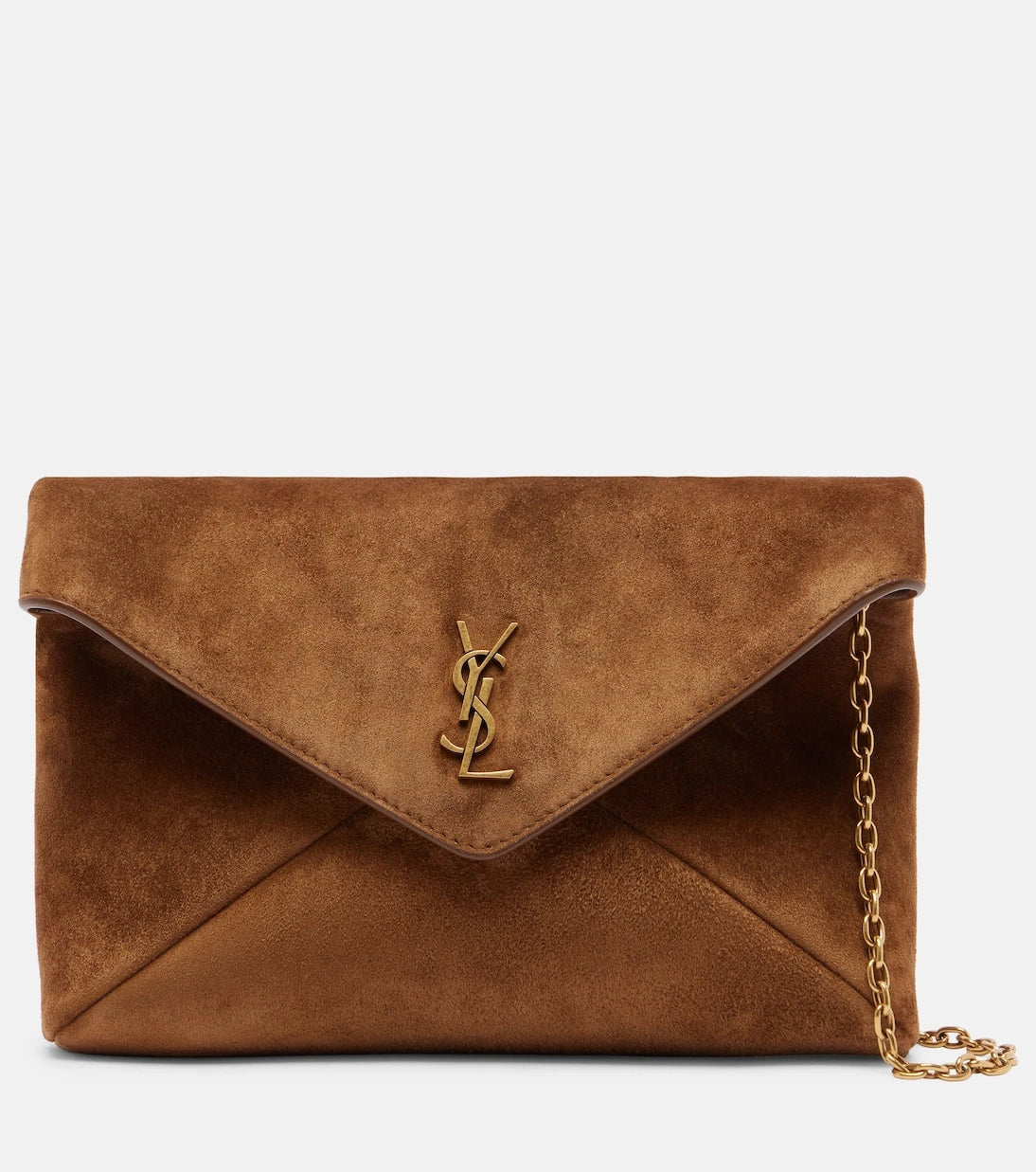 Saint Laurent - Cassandre Small suede pouch