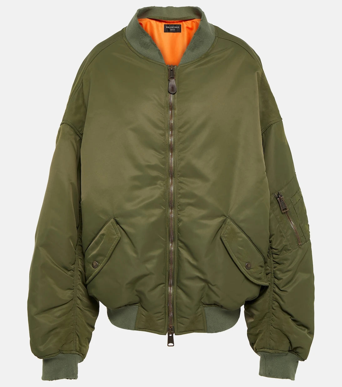 Balenciaga - Off Shoulder technical bomber jacket