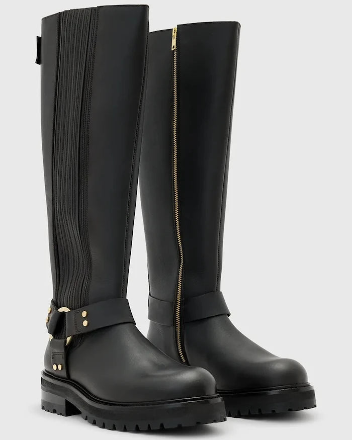 AllSaints Maddie High Boot Deri Çizme