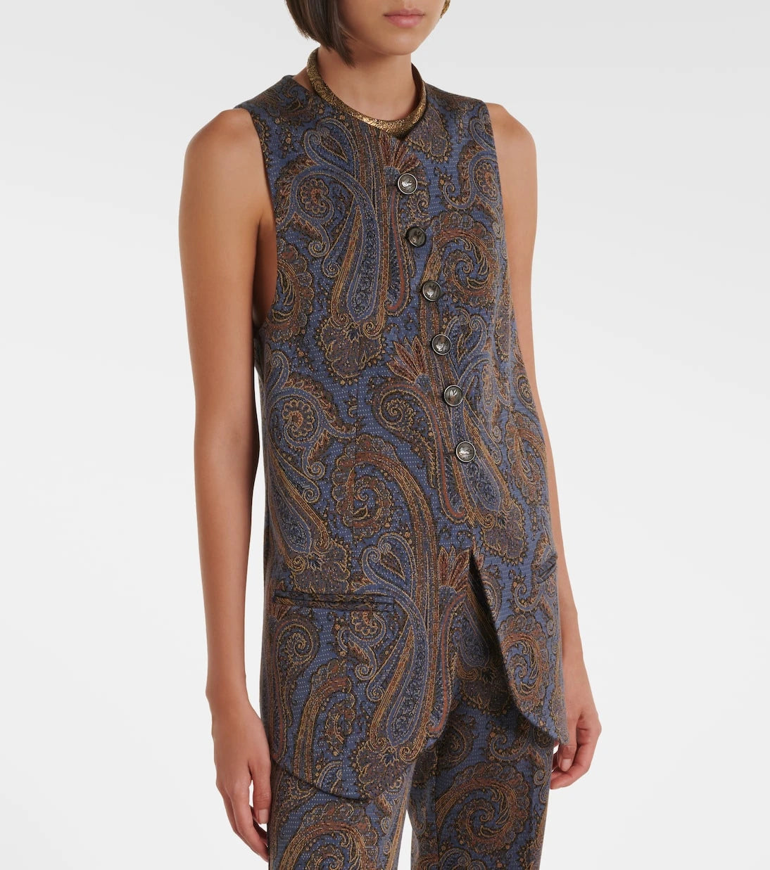 Etro - Paisley jacquard vest
