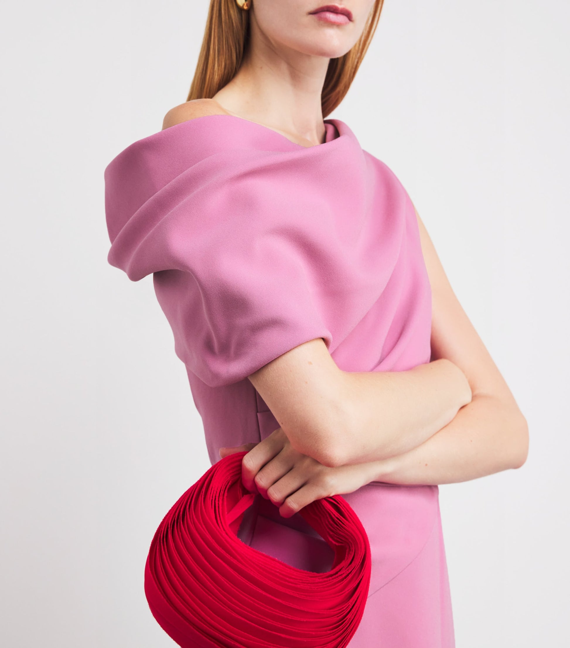 Maite Cape Midi Dress NEW ORCHID/AMARATHUS