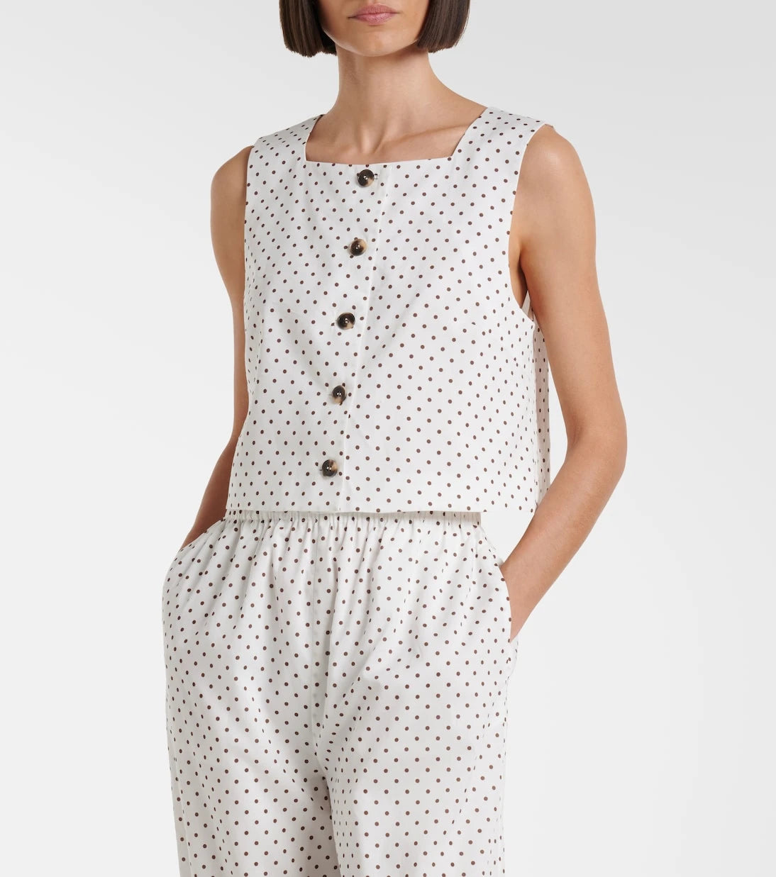 Posse - Rio polka-dot crop top