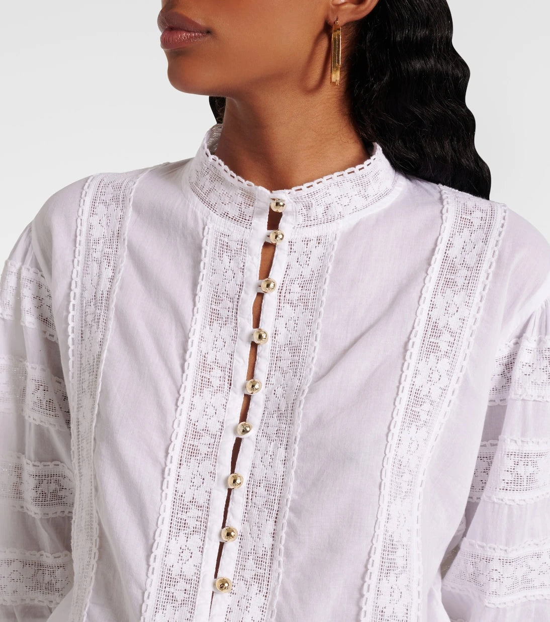 Melissa Odabash - Rita lace-trimmed cotton minidress