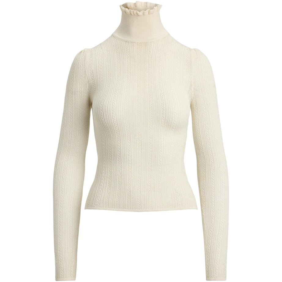 Ivory Silk-Cashmere Rollneck Sweater