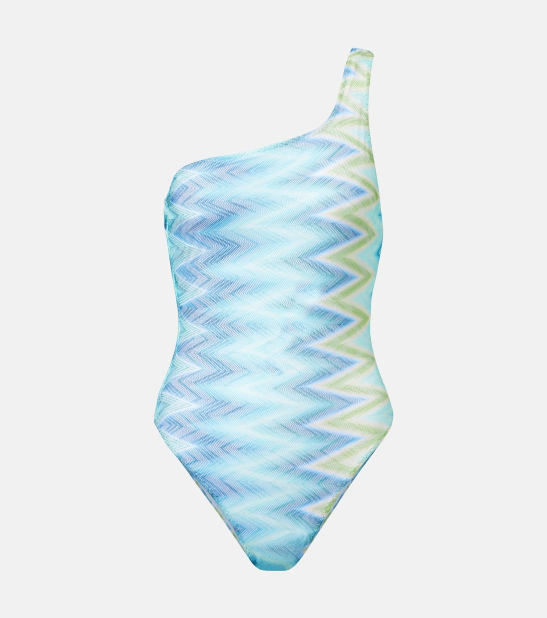 Missoni - Zigzag one-shoulder swimsuit