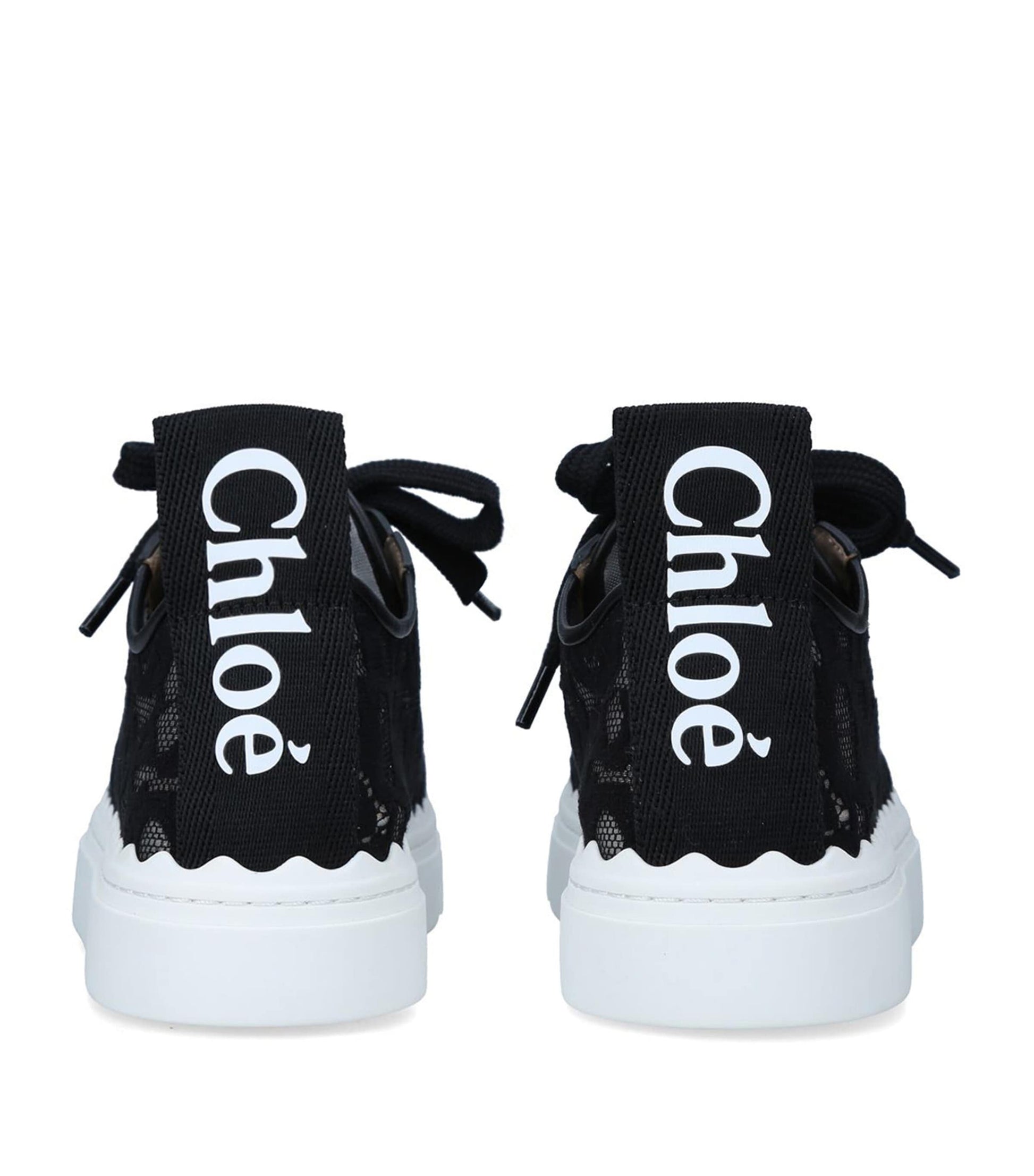 Chloé Black Lace Lauren Sneakers