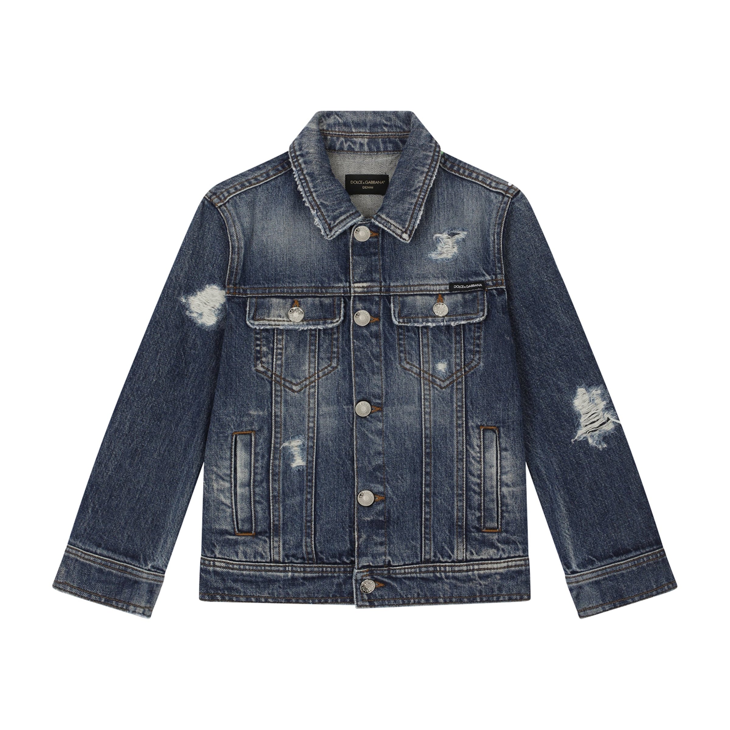 Dolce & Gabbana Kids Distressed Denim Jacket (2-6 Years)