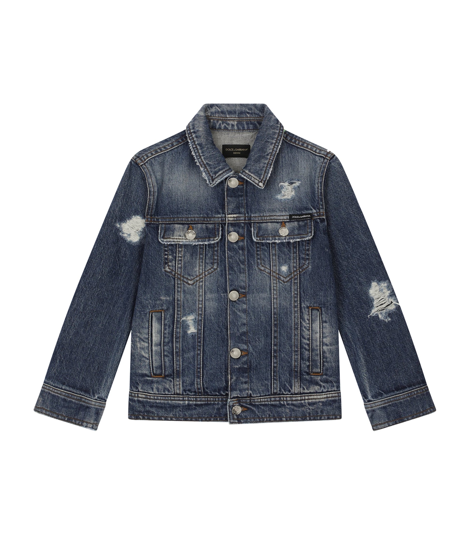 Dolce & Gabbana Kids Distressed Denim Jacket (2-6 Years)