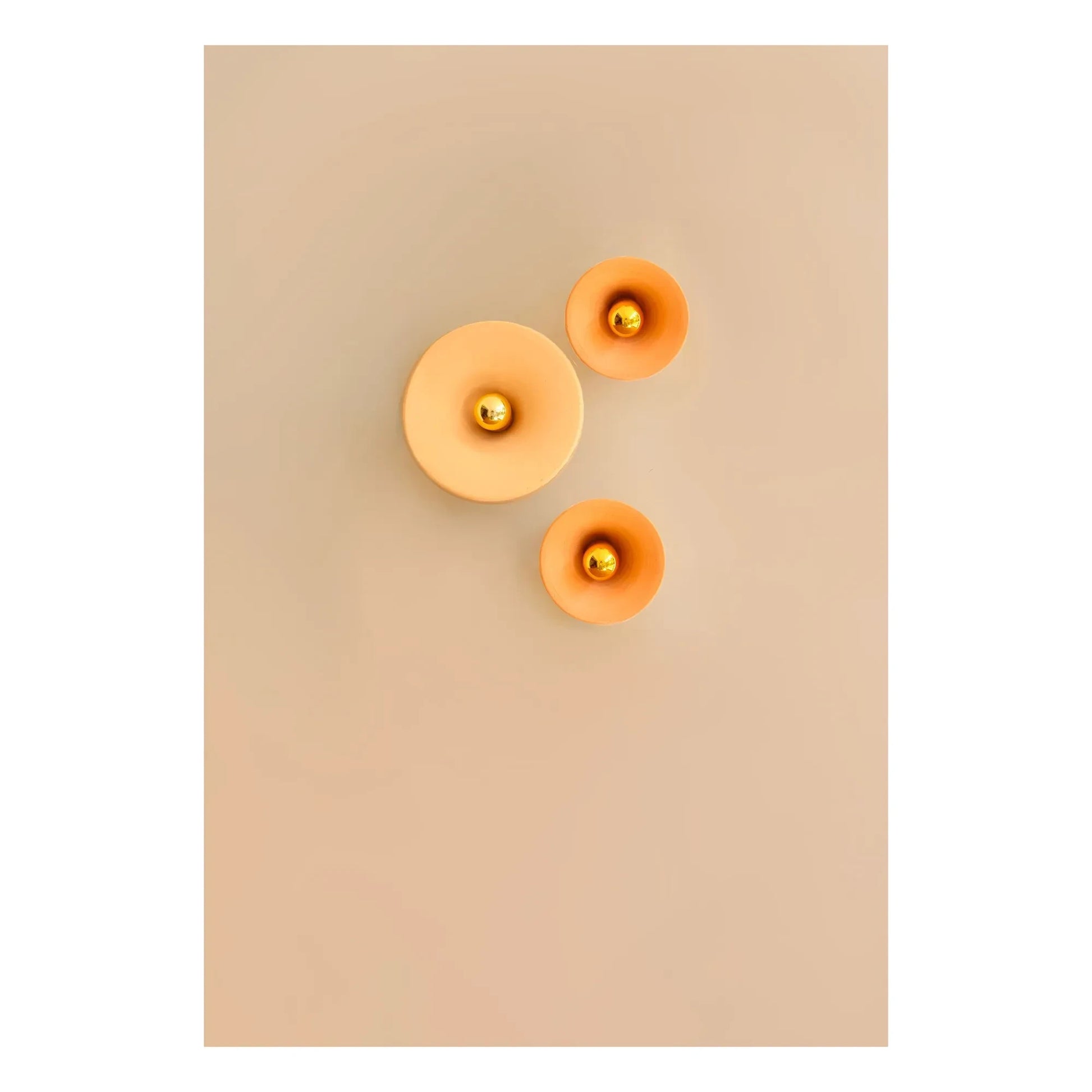 Masamé - Gigaro raw ceramic wall lamp | Terracotta