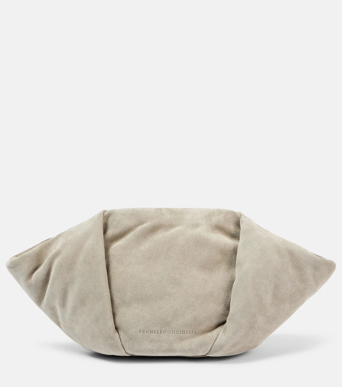 Brunello Cucinelli - Fold-Over Small suede clutch