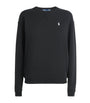 Fleece Polo Pony Sweatshirt POLO BLACK