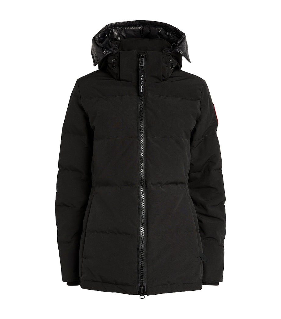 Black Down-Filled Chelsea Parka Coat
