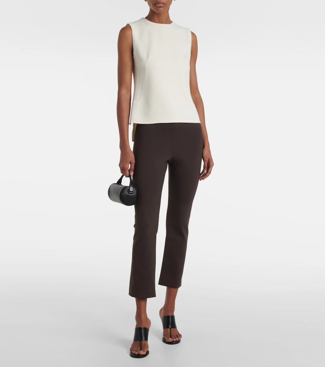 Fforme - Shim cropped jersey slim pants