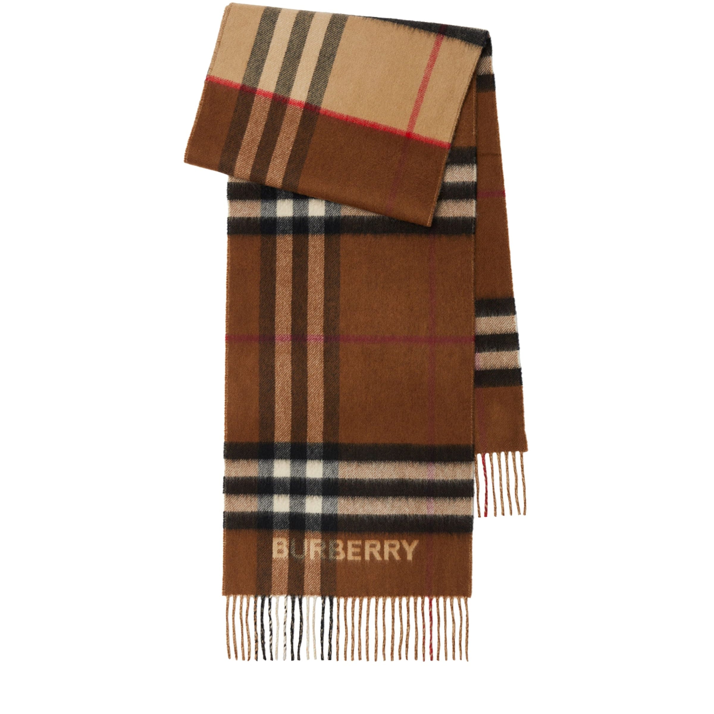 Burberry Cashmere Contrast Check Scarf