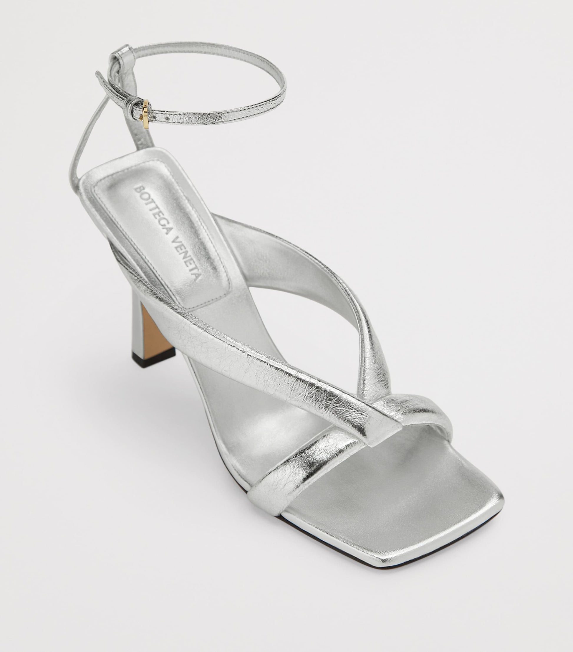 Metallic Leather Riva Sandals 90