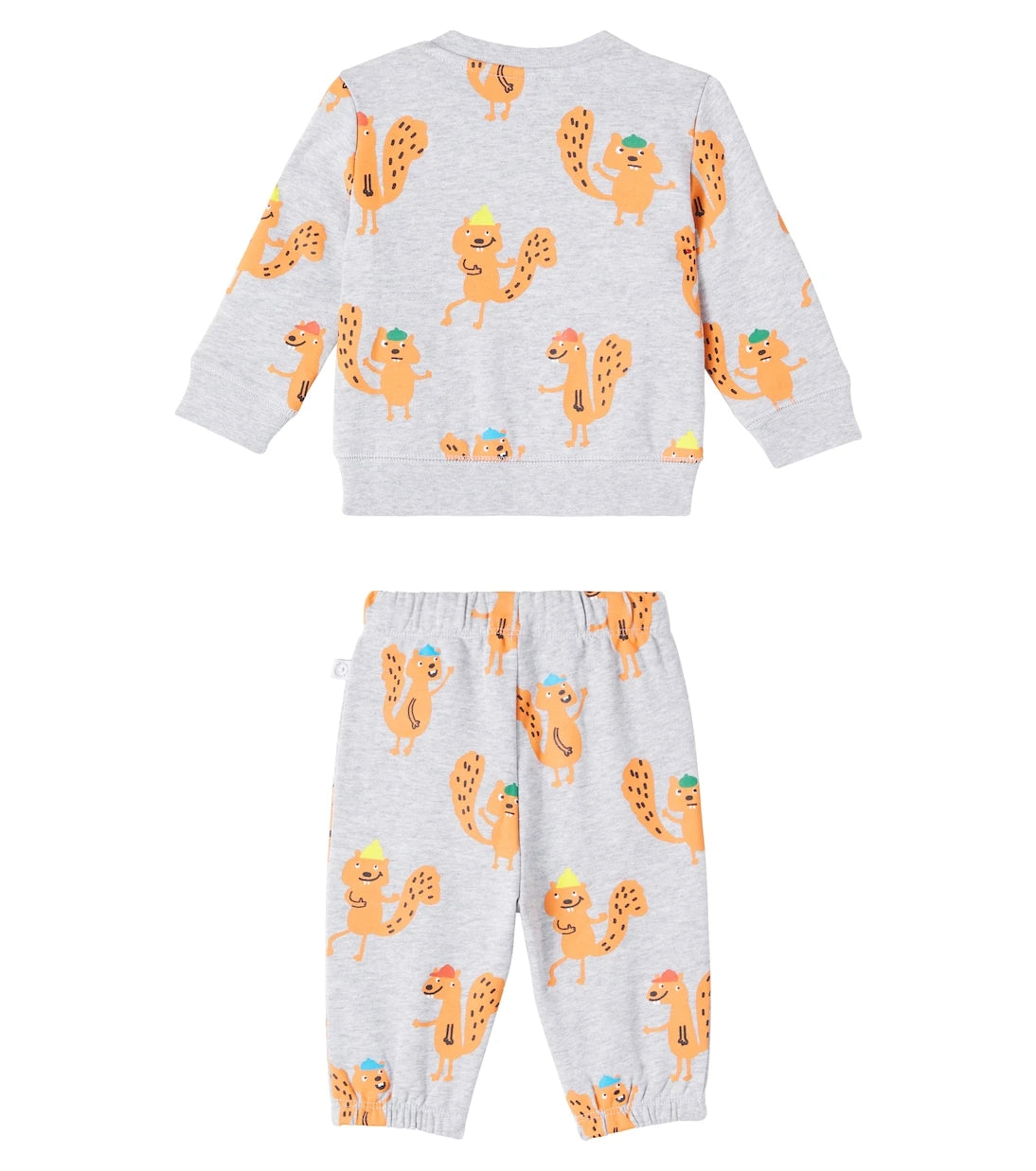Stella McCartney Kids - طقم رياضي من القطن الجيرسيه المطبوع للأطفال الرُضّع