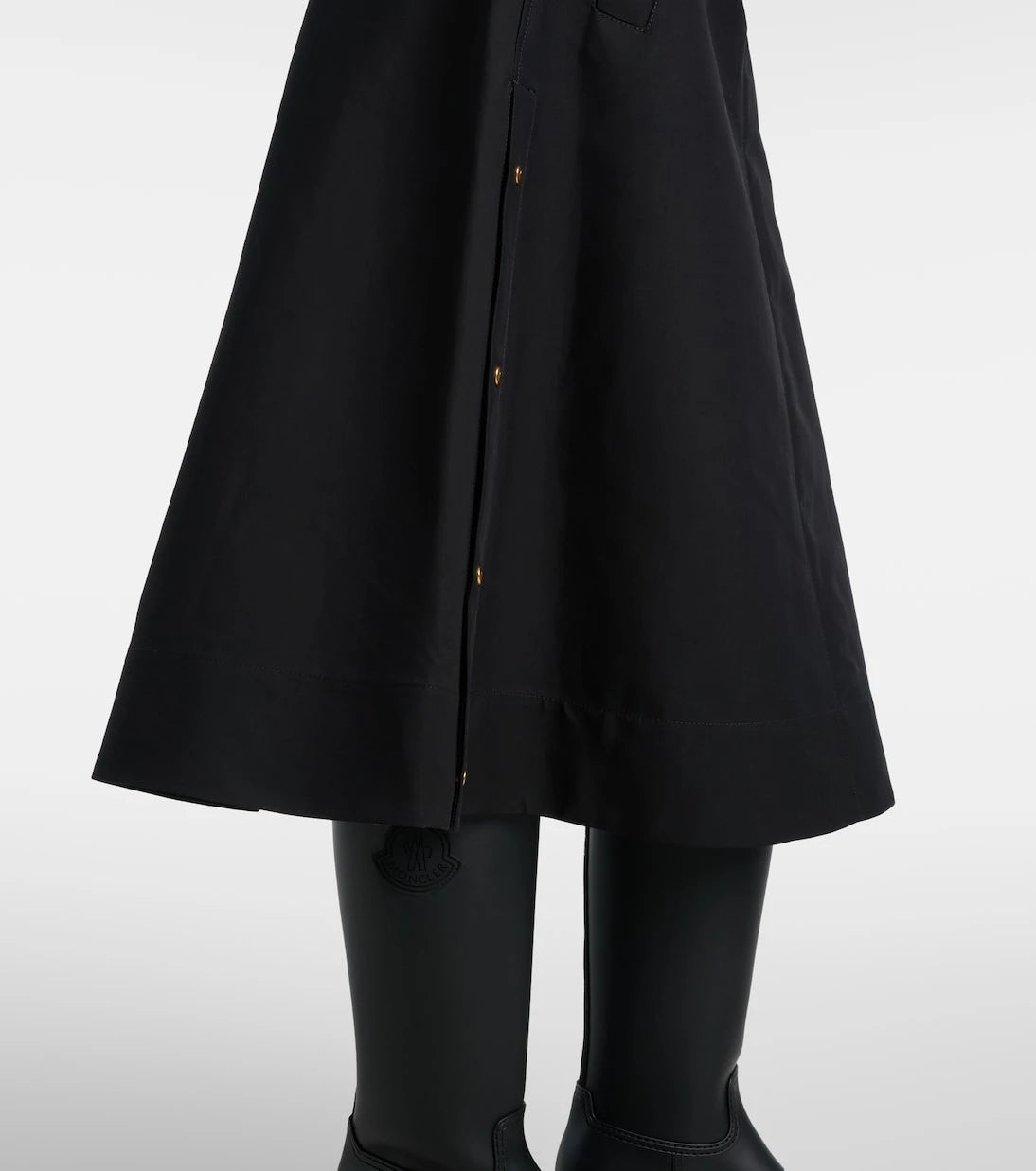 Moncler - Cotton midi skirt