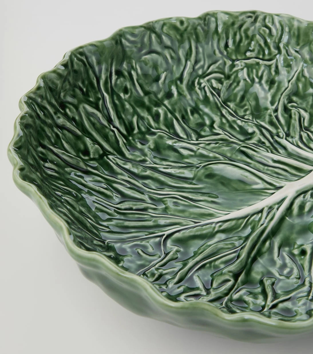 Bordallo Pinheiro - Cabbage earthenware salad bowl