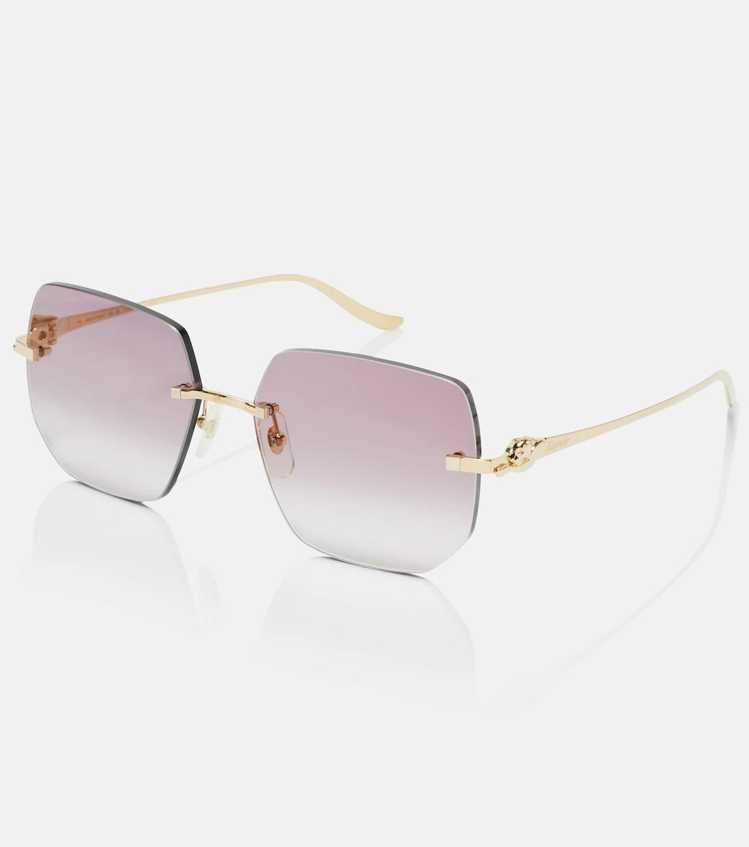 مجموعة نظارات كارتييه - نظارة شمسية Panthère De Cartier مربعة