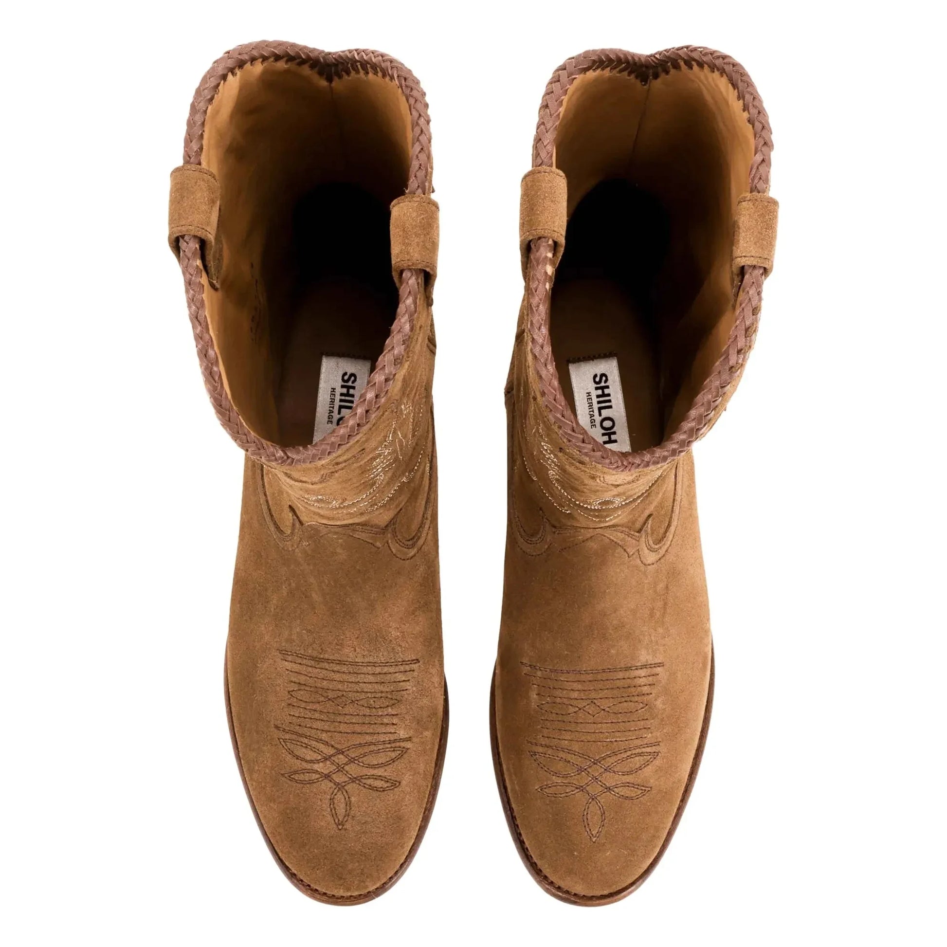Shiloh Heritage - Midnight Western Suede Boots | Camel