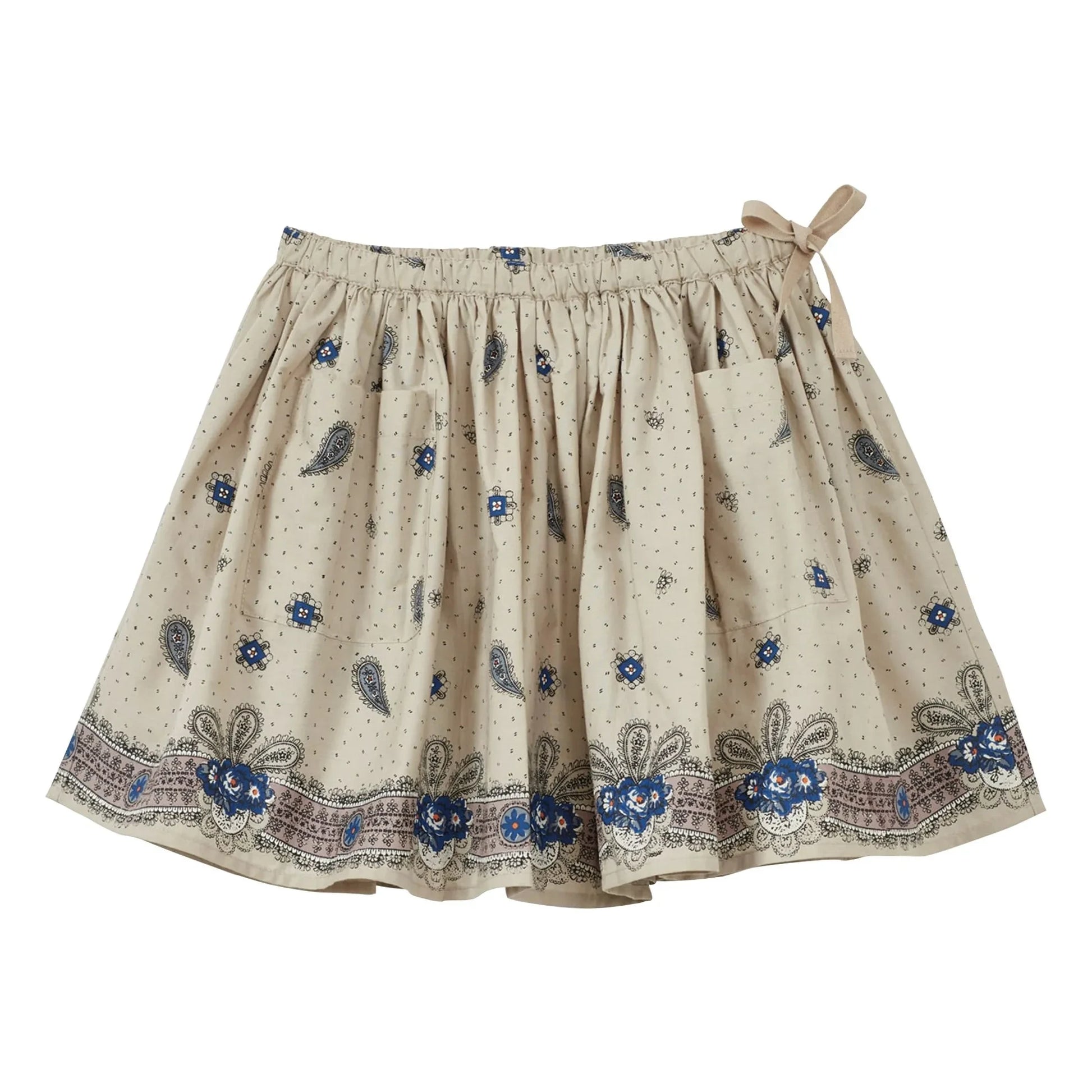 Caramel - Myla Paisley skirt | Ecru