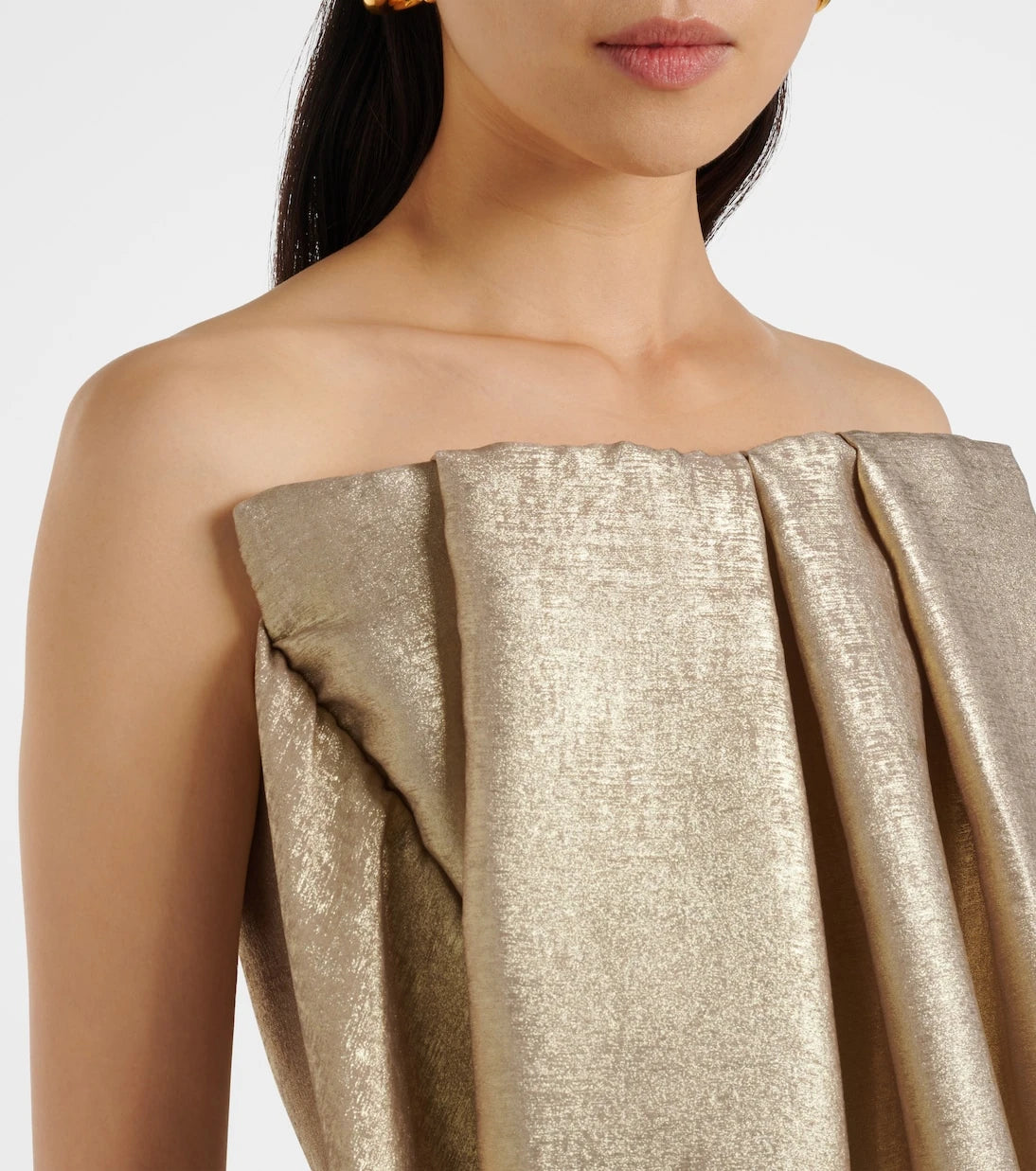 Maticevski - Zeal draped lamé top