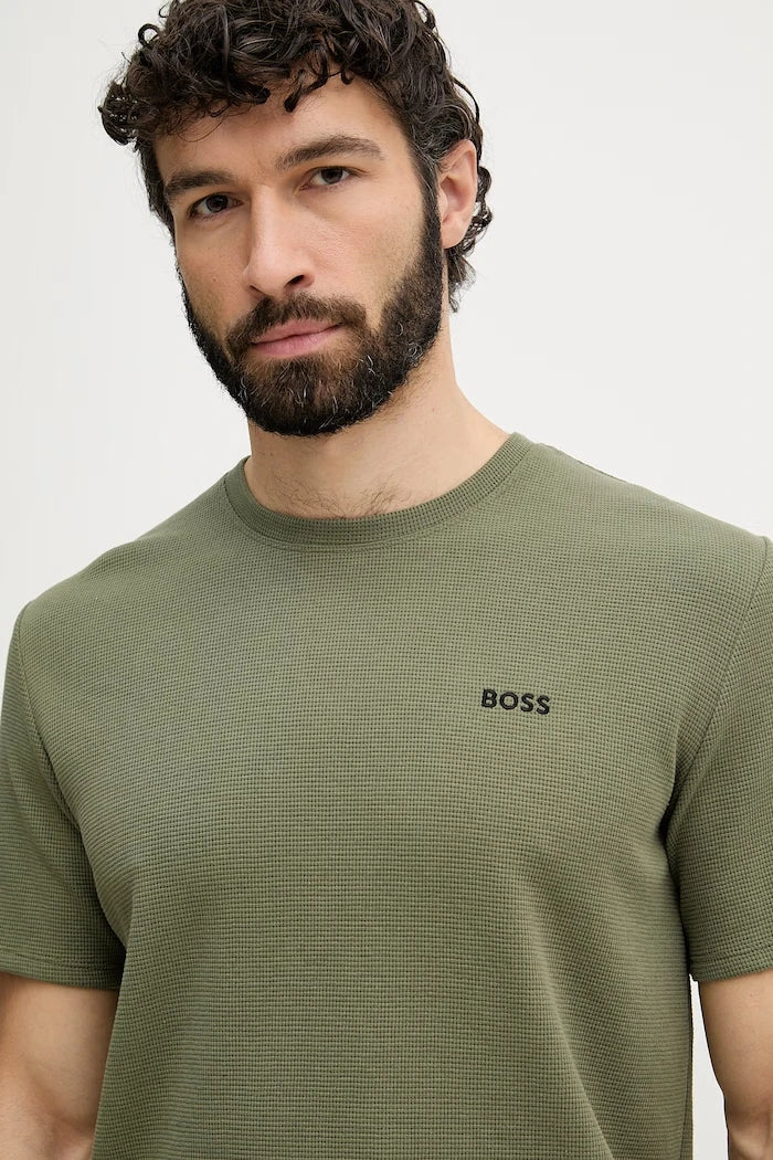 BOSS Erkek Ev Tişörtü Waffle T-Shirt