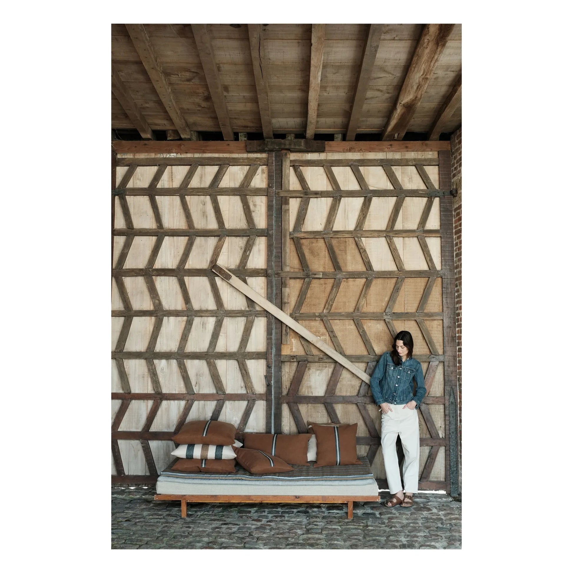Libeco - Miles cushion cover | Tabacco