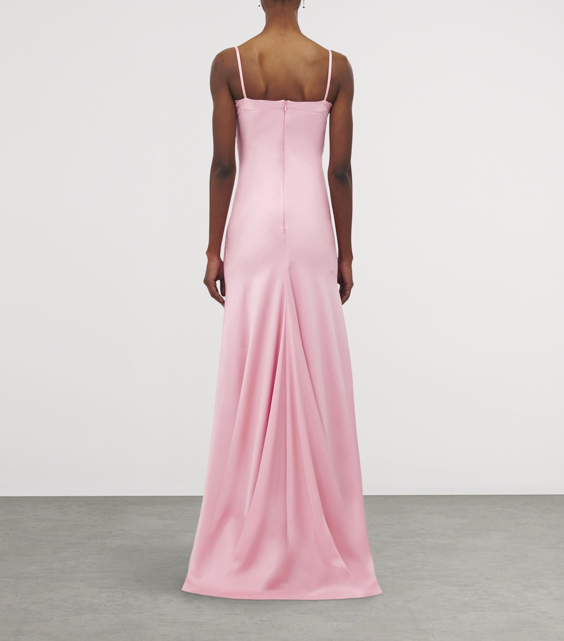 McQueen Purple Silk Maxi Dress